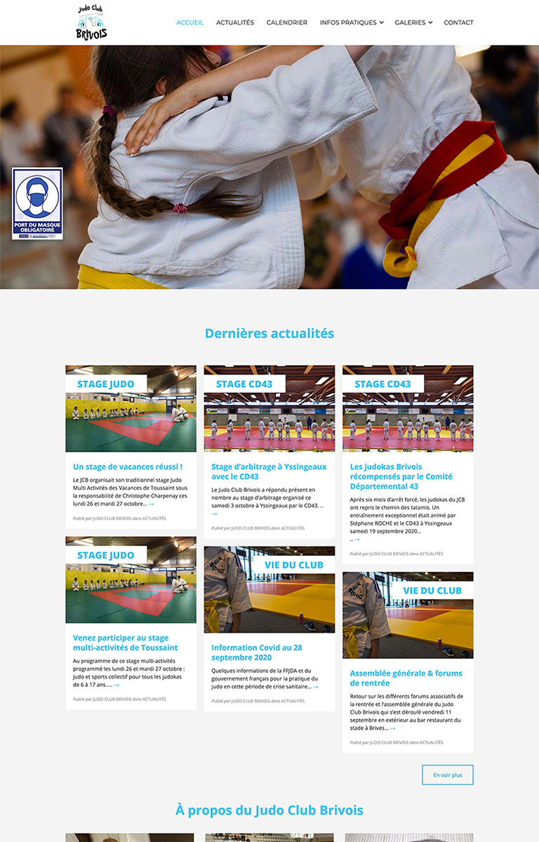 sebastien-devos.fr webmaster judo club brivois
