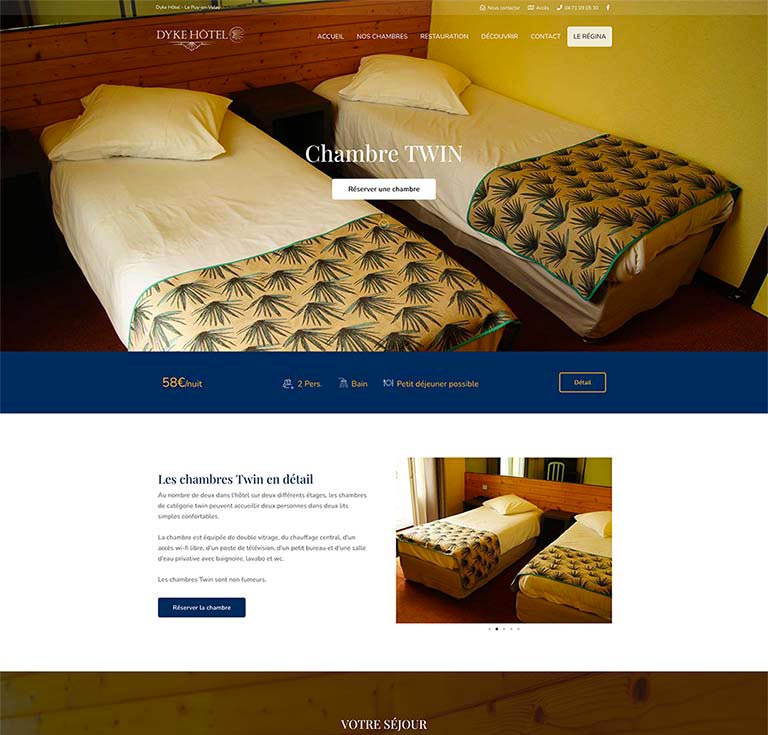 Site du Dyke Hôtel - EIRL SEBASTIEN DE VOS