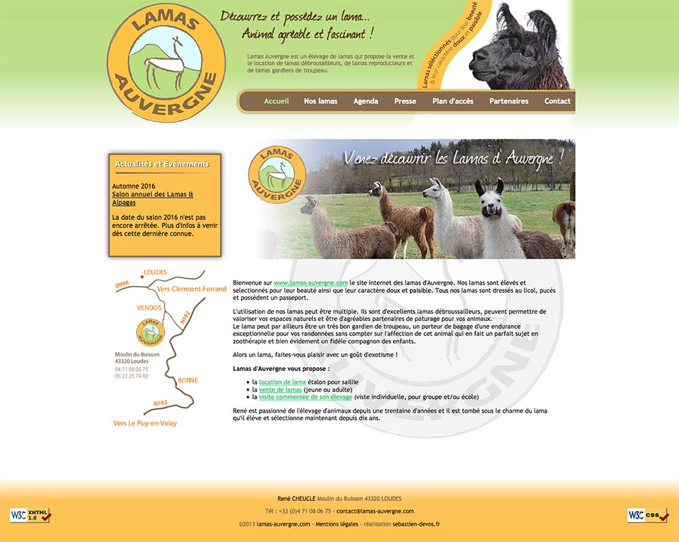 Lamas Auvergne - EIRL SEBASTIEN DE VOS